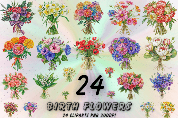 Beyond the Calendar: Using Birth Month Flower Clipart in Design