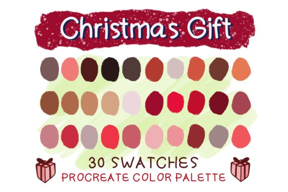 Christmas Gift Procreate Color Palettes: Your Festive Design Shortcut