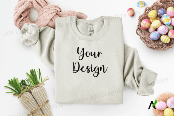 Easter T-Shirt Mockup - Citron Color: A Vibrant Design Asset