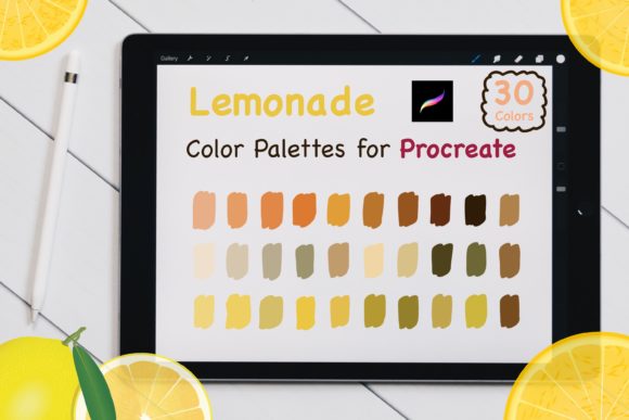 Procreate Color Palettes Set - Lemonade: A Fresh Palette for Digital Artists