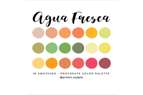Refreshing Your Digital Canvas: The Agua Fresca Procreate Color Palette