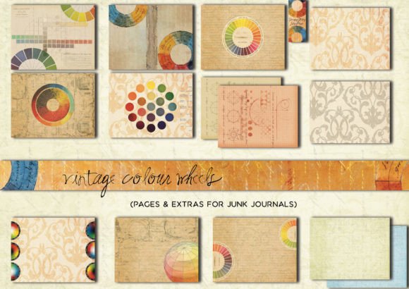 Unlocking Creative Potential with the Vintage Color Wheel Junk Journal Kit