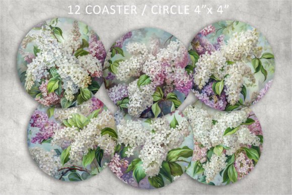 Unpacking the Lilac Color Circle Images Collage Sheet