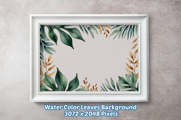 Water Color Leaves Background 01: A Designer's Botanical Canvas