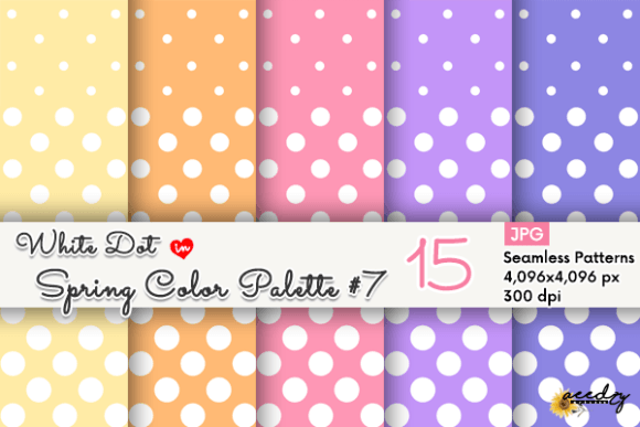 White Dot in Spring Color Palette #7: Fresh Digital Design Assets